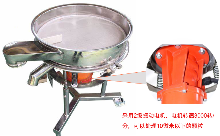 高頻篩特點：框體加高可防止?jié){液往外飛濺；加擋料板可加快排料，提高篩分效率